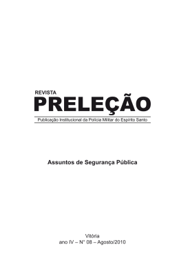revista prelec&atilde;o - Supremo Tribunal Federal