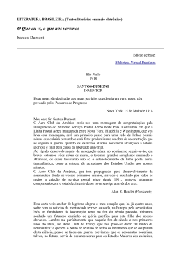 O Que eu vi, o que n&oacute;s veremos