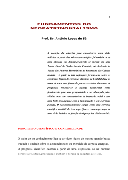 Fundamentos do Neopatrimonialismo