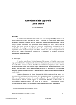 A modernidade segundo Louis Braille
