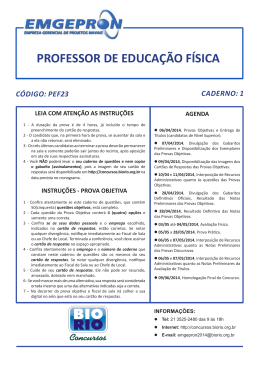 Prova - Concursos BioRio