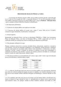 Edital - Rede SARAH