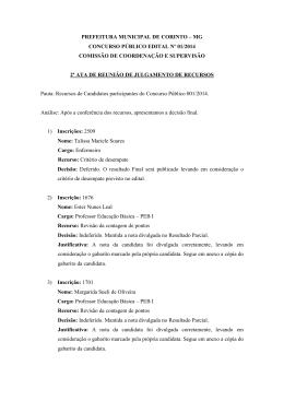 2&ordf; ata de julgamento de recursos