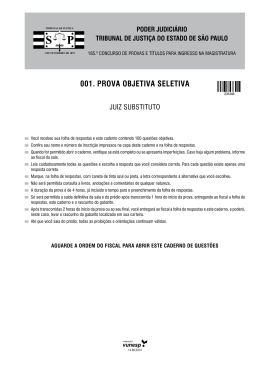 prova. magistratura de sp. 2014. 1&ordf; fase