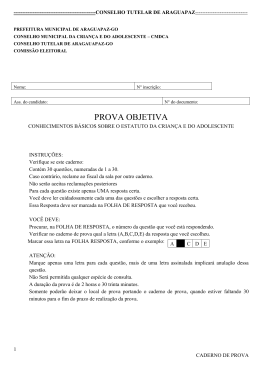 PROVA OBJETIVA