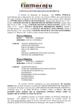 Prova Objetiva Prova Objetiva