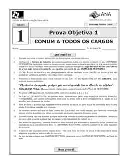 Prova Objetiva 1