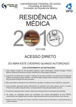 acesso direto - Vestibular