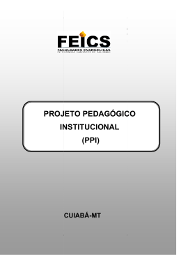 PROJETO PEDAG&Oacute;GICO INSTITUCIONAL PPI 2014
