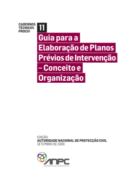 11 Guia para a Elabora&ccedil;&atilde;o de Planos Pr&eacute;vios de Interven&ccedil;&atilde;o