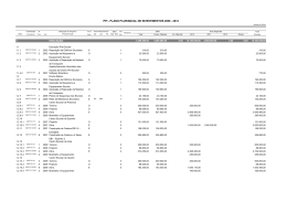 PPI - PLANO PLURIANUAL DE INVESTIMENTOS 2009