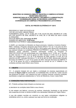 PREG&Atilde;O ELETR&Ocirc;NICO N&ordm; 1-2015
