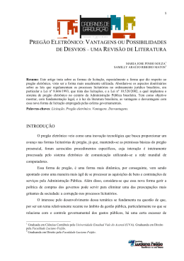 PREG&Atilde;O ELETR&Ocirc;NICO: VANTAGENS OU POSSIBILIDADES DE