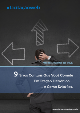 Erros Comuns Que Voc&ecirc; Comete Em Preg&atilde;o Eletr&ocirc;nico e