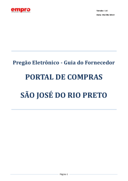 Manual do Preg&atilde;o Eletr&ocirc;nico - EMPRO