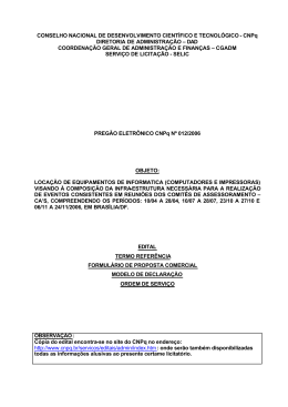 PREGÃO ELETRÔNICO LOCAÇÃO DE MICROS E
