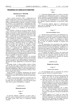 Decreto-Lei n.&deg; 404-A/98 de 18 de Dezembro