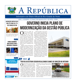 Governo inicia Plano de Moderniza&ccedil;&atilde;o da Gest&atilde;o