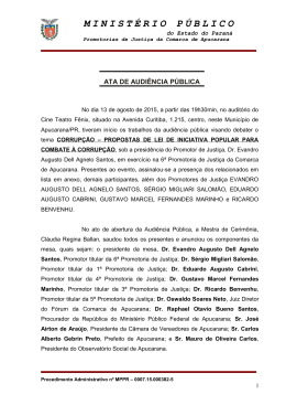 Apucarana - Ministério Público do Paraná