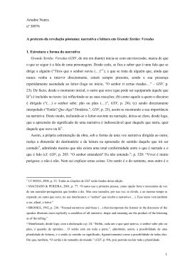 A pretexto da revelacao p&oacute;stuma: narrativa e leitura em Grande Sert&atilde;o