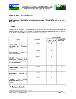 PROJETO B&Aacute;SICO - Eletrobras Distribui&ccedil;&atilde;o Rond&ocirc;nia