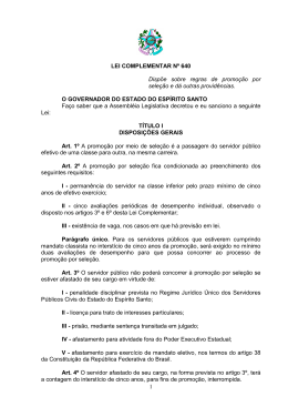 LC 640_2012 Promo&ccedil;&atilde;o por Sele&ccedil;&atilde;o - Seger