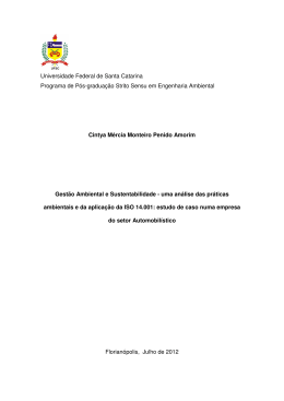 Gest&atilde;o ambiental e sustentabilidade