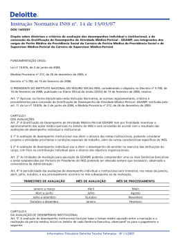 Instru&ccedil;&atilde;o Normativa Pres. INSS n&ordm; 14