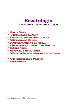 Escatologia - Evangelicosdobrasil.com