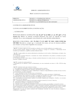 1 DIREITO ADMINISTRATIVO PROF. GUSTAVO SANTANNA