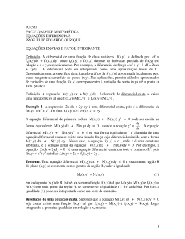 1 PUCRS FACULDADE DE MATEM&Aacute;TICA EQUA&Ccedil;&Otilde;ES