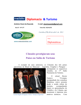 diplomacia e turismo abril