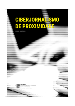 Ciberjornalismo de proximidade - Livros LabCom