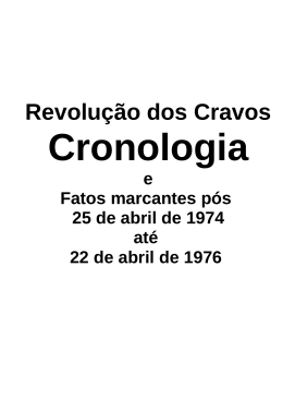 Revolu&ccedil;&atilde;o dos Cravos - Casa de Macau do Rio de Janeiro