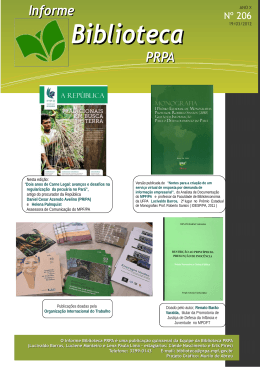 Informe Biblioteca PRPA - MPF