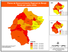 Planos de Desenvolvimento Regional do Marajó Renda per capita