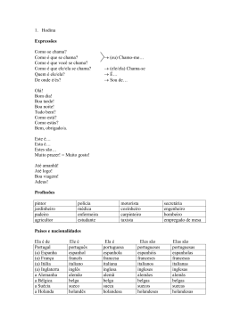 1. Hodina Express&otilde;es Como se chama? Como &eacute; que se chama