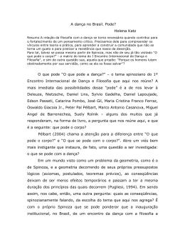 I Encontro Internacional de Dan&ccedil;a e Filosofia