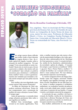 A MULHER ZUNGUEIRA &ldquo;Cora&ccedil;&atilde;o da fam&iacute;lia&rdquo;