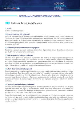 PROGRAMA ACADEMIC WORKING CAPITAL