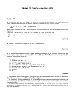 prova de engenharia civil 1996 - Divis&atilde;o de Engenharia Civil do ITA