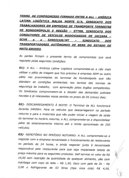 As partes firmam o presente termo de compromisso que ser&aacute;