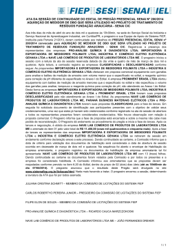 200-14 PP-AQUISI&Ccedil;&Atilde;O DE MEDIDOR DE DBO QUE SER&Aacute;