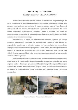 Segurança Alimentar – Para que servem os laboratórios
