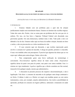 Anotações para o Voto oral do Ministro Luís Roberto