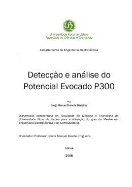 Detecção e análise do Potencial Evocado P300