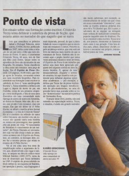 Ponto de vista - Cristovão Tezza