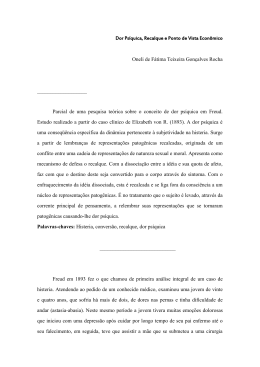 Dor Ps&iacute;quica, Recalque e Ponto de Vista Econ&ocirc;mico Oneli de