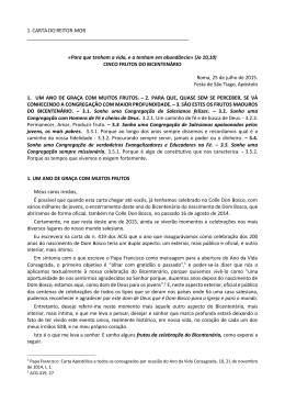 1. CARTA DOREITOR-MOR &laquo;Para que tenham a vida, e a tenham