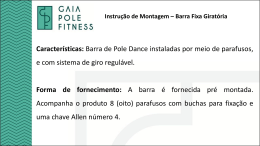 Instru&ccedil;&atilde;o de Montagem &ndash; Barra Fixa Girat&oacute;ria